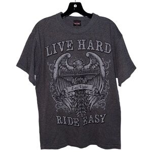 Harley-Davidson Live Hard Ride Easy Graphic Tee